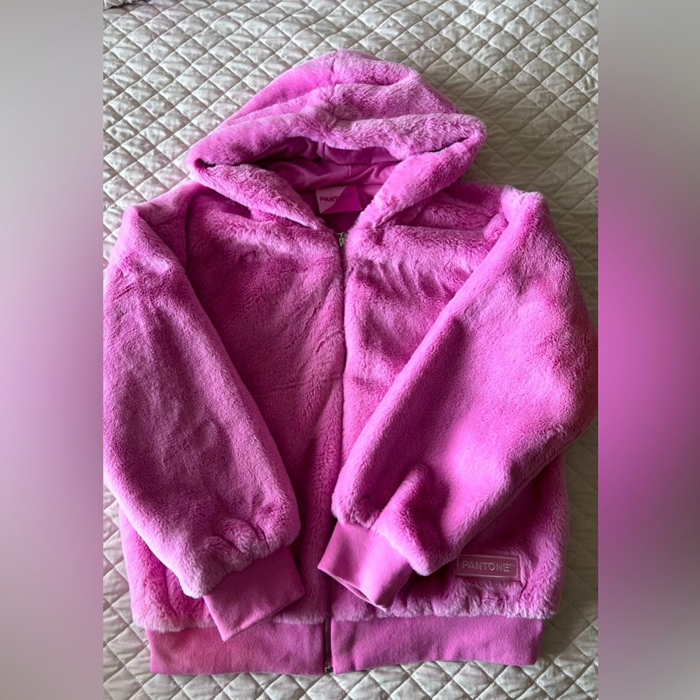 Pantone Hooded Plush Jacket
